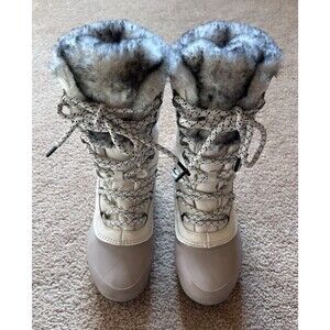 The North Face Shellista IV Luxe - Women's Waterproof Boots White Gray Size 6